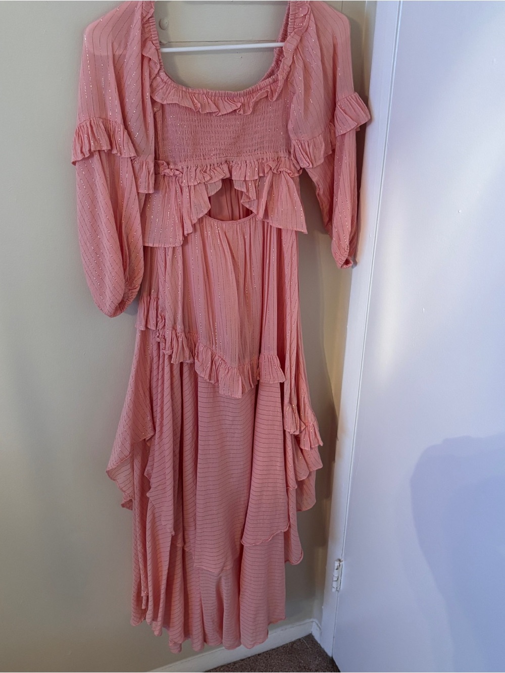 Spell Clementine Mermaid Off-Shoulder Ruffle Maxi Dress - Picture 4 of 13
